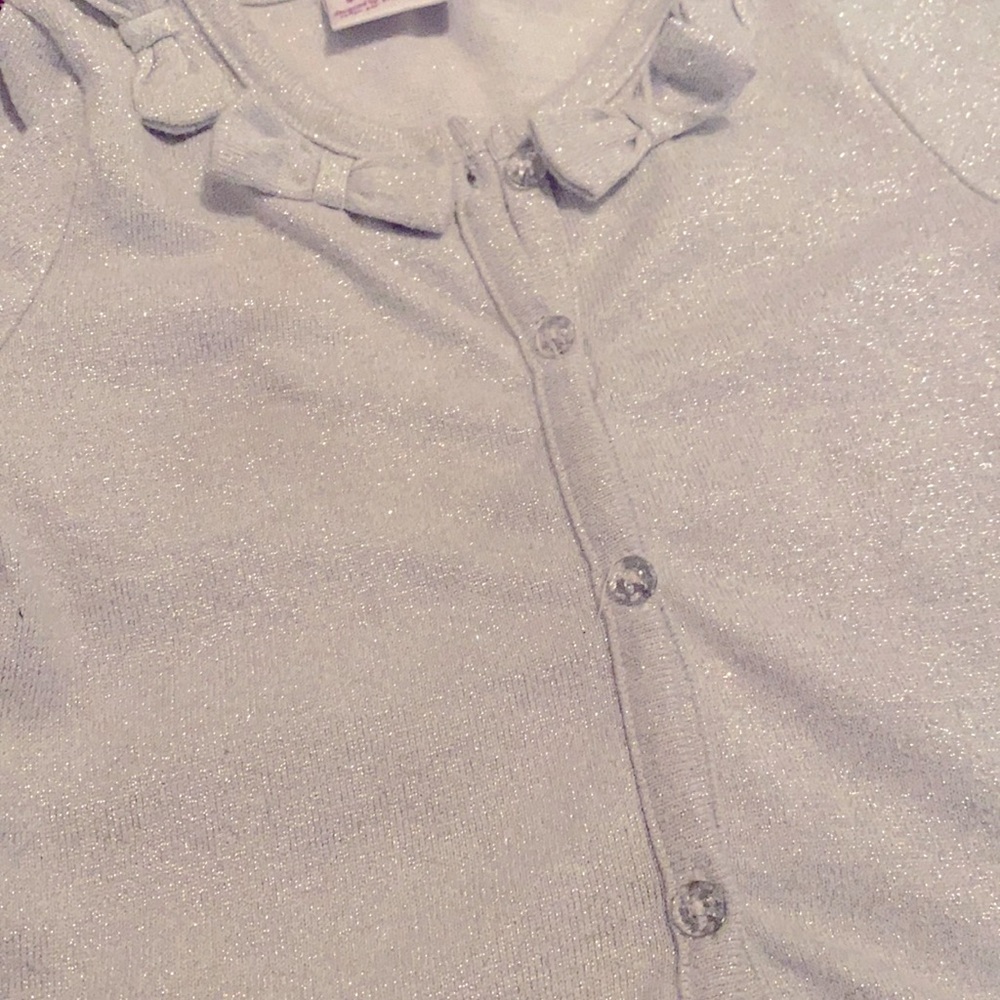 Girls silver cardigan